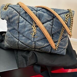 Ysl denim crossbody